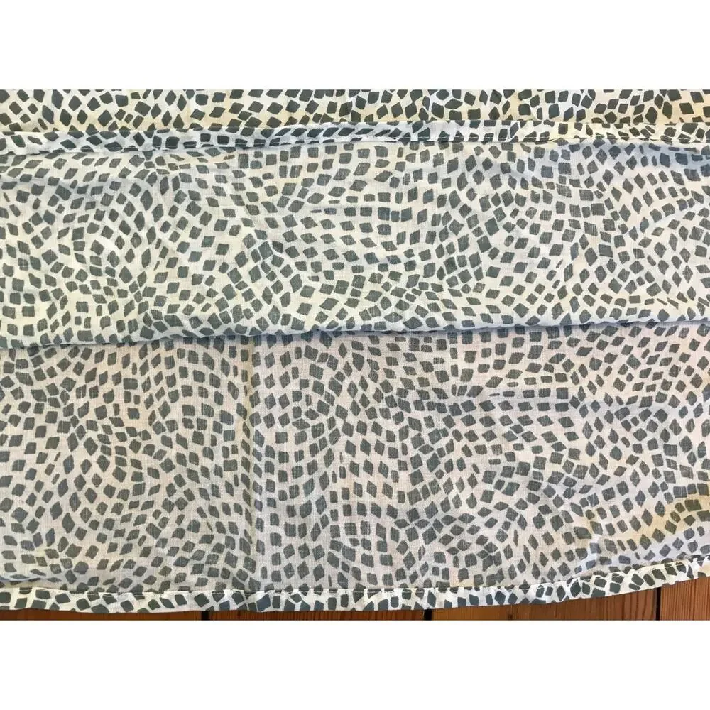 IKEA Tradkrassula Queen Full Double Blue Teal Patterned Duvet Cover Cotton